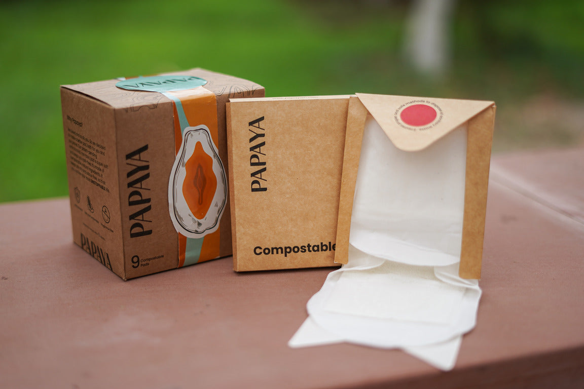 Papaya Menstrual Pads (Box of 9)