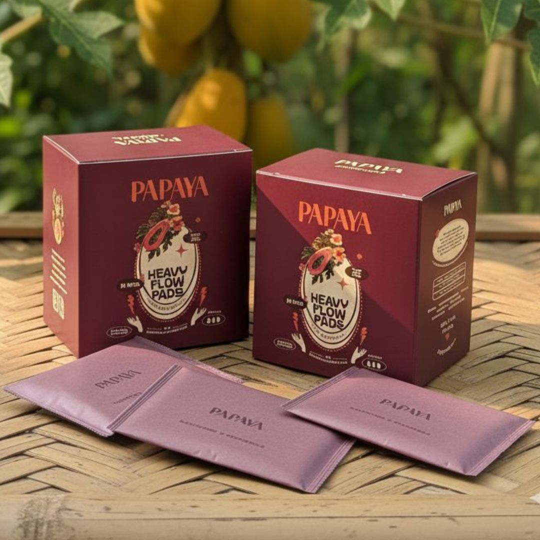 Papaya Heavy Flow Menstrual Pads