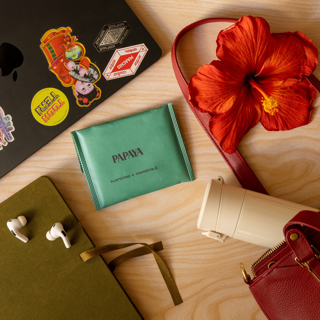 Papaya Medium Flow Menstrual Pads