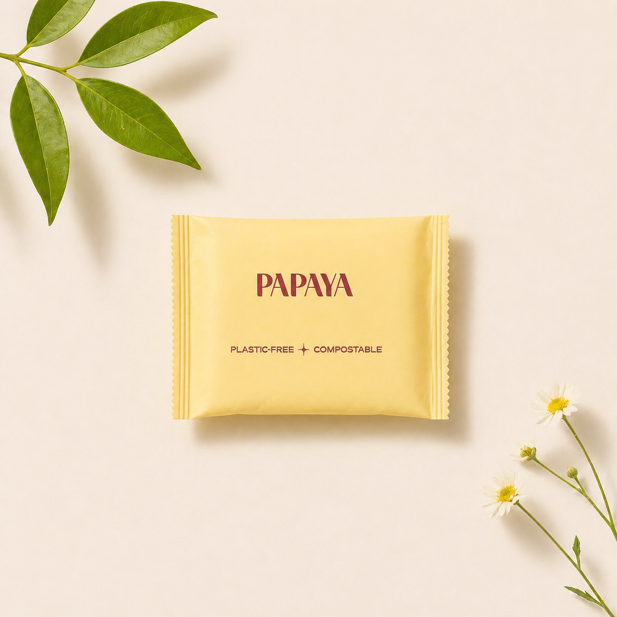 Papaya Light Flow Menstrual Pad Trial Pack of 6
