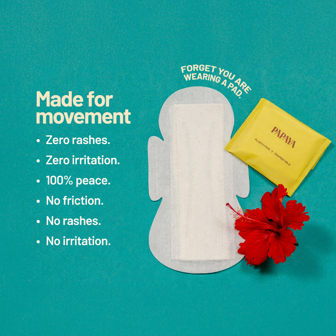 Papaya Light Flow Menstrual Pads