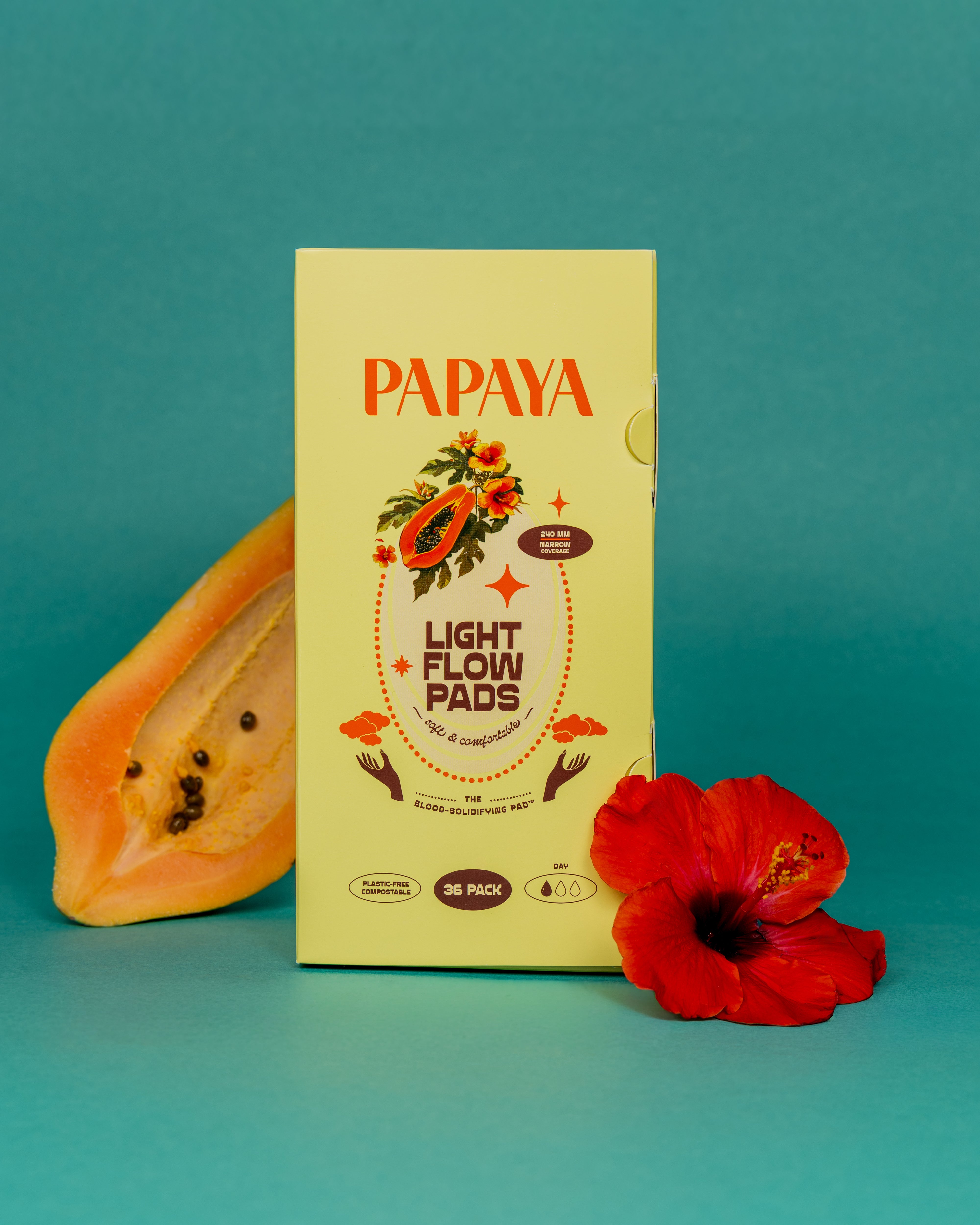 Papaya Light Flow Menstrual Pads